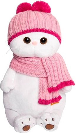 Классическая игрушка BUDI BASA Collection Ли-Ли в розовой шапке с шарфом LK24-022 (24 см)