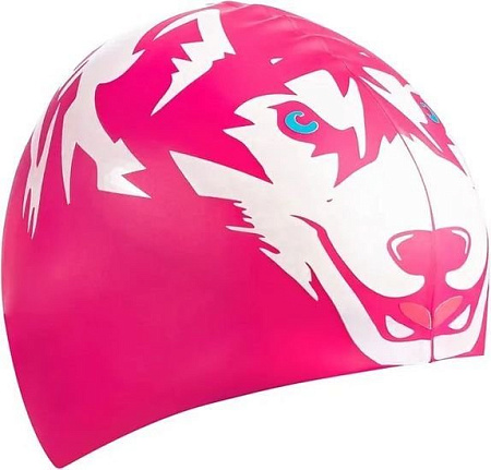 Шапочка для плавания Mad Wave Husky (розовый)