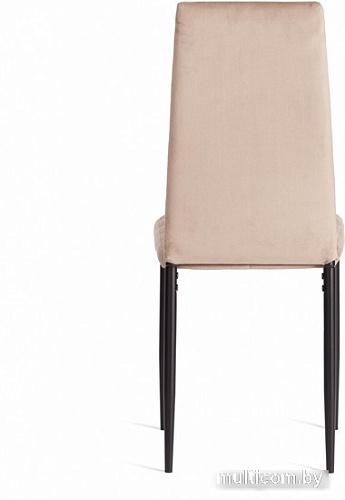 Стул TetChair Easy Chair металл/вельвет (бежевый/черный)