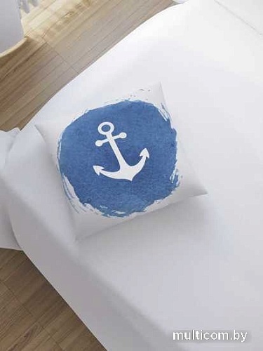 Чехол на подушку JoyArty Пятно с якорем sl_15955