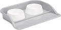 Двойная миска Альтернатива М8629 (серый)