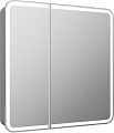 Континент Шкаф с зеркалом Elliott Led 80x80 (с датчиком движения)