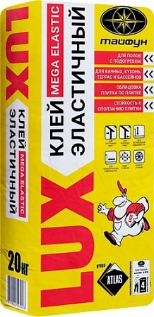 Клей для плитки Тайфун Lux повышенный эластичности (20 кг)