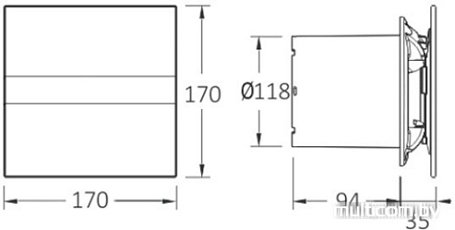 Вытяжной вентилятор CATA E-120 G
