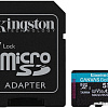 Карта памяти Kingston Canvas Go! Plus microSDXC 512GB (с адаптером)