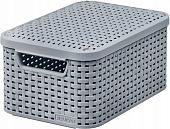 Корзина Curver Storage box with lid M 253004 (светло-серый)