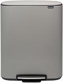 Brabantia Bo Pedal Bin 2 x 30 л (минерально-серый)