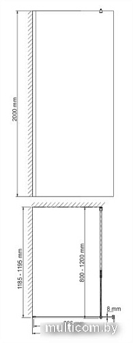 Душевая стенка Wasserkraft Abens 20W39
