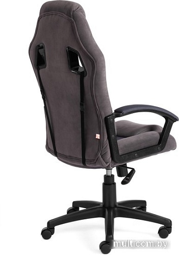 Кресло TetChair Driver (флок/ткань, серый)