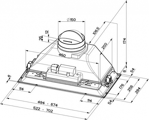 Кухонная вытяжка Faber Inca Plus HCS LED X A52