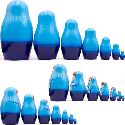 Развивающая игра Брестская Матрешка Необычные матрешки для компьютерщиков (набор 7 шт)