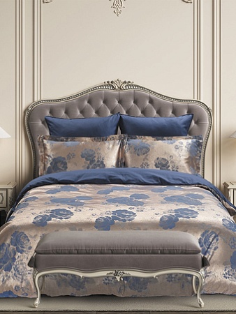 Постельное белье Buenas Noches Vivo 2-сп 25387 (синий/бежевый)