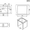 Кухонная мойка Granula GR-5951 (графит матовый)