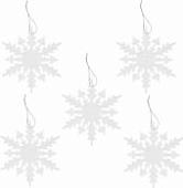 Елочная игрушка Золотая сказка Снежинки акриловые 592148 (5 шт)