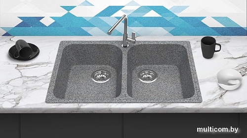 Кухонная мойка Berge BR-7322 (графит)