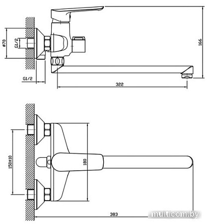 Смеситель Esko Lagos LG 31