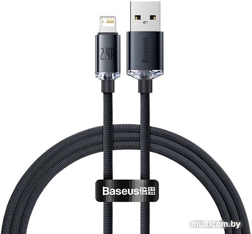 Кабель Baseus CAJY000101 USB Type-A - Lightning (1 м, черный)