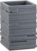 Стакан для зубной щетки и пасты Perfecto Linea 35-151302 (серый)
