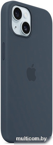 Чехол для телефона Apple MagSafe Silicone Case для iPhone 15 Plus (синий шторм)