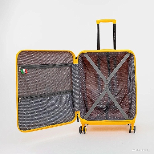 Чемодан-спиннер Francesco Molinary 338-2701/2-24YLW (желтый)