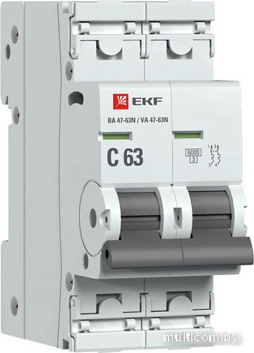Выключатель автоматический EKF PROxima ВА 47-63N M636263C