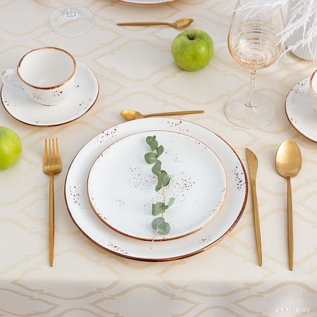 Скатерть Этель Ажур 7097376 (бежевый)