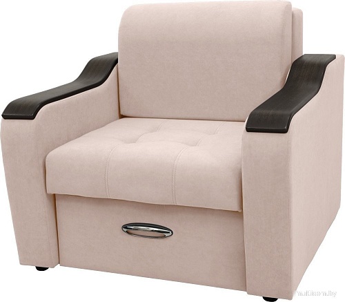 Кресло Сириус Лидер-3 НПБ 105x110 (Eva 01 велюр белый)