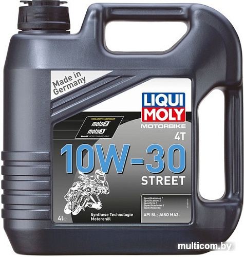 Моторное масло Liqui Moly Motorbike 4T Street 10W-30 4л