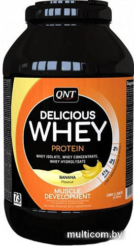 QNT Delicious Whey Protein Powder (банан, 908 г)
