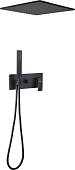 Душевая система Abber Daheim AF8221B (черный матовый)