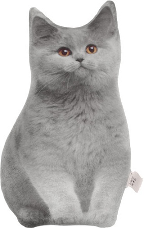 Декоративная подушка Mni Mnu Серый кот 4288785