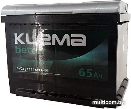 Автомобильный аккумулятор Klema Better 6CТ-65А(0) (65 А·ч)