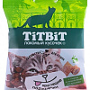 Лакомство для кошек TiTBiT Хрустящие подушечки с сыром и паштетом из кролика 30 г