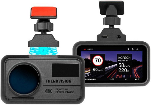 Видеорегистратор-GPS информатор (2в1) TrendVision TDR-725 Real 4K