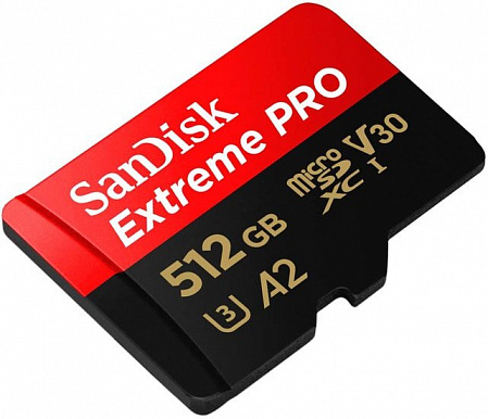 Карта памяти SanDisk Extreme PRO SDSQXCZ-512G-GN6MA microSDXC 512GB (с адаптером)