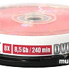 DVD-R DL диск Mirex 8.5Gb 8x по 10 шт. Cake box UL130062A8L