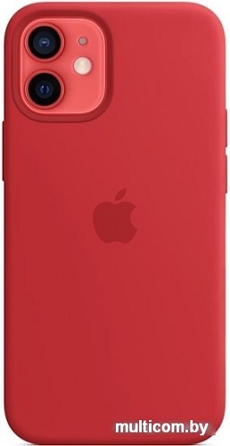 Чехол Apple MagSafe Silicone Case для iPhone 12 mini (красный)