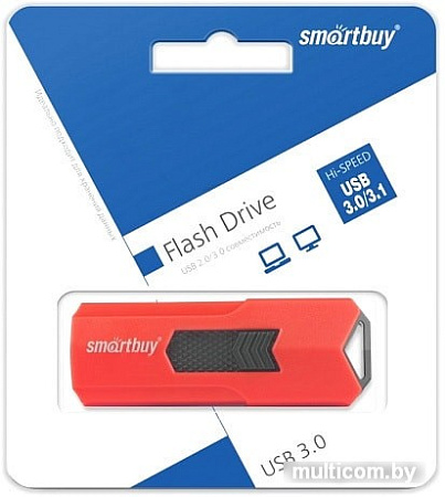 USB Flash Smart Buy Stream 128GB (красный)