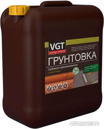 Водно-диспрессионная грунтовка VGT ВД-АК-0301 глубокого проникновения с антисептиком (1 кг)