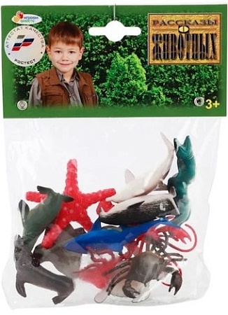 Набор фигурок Играем вместе Морские животные P9608-12