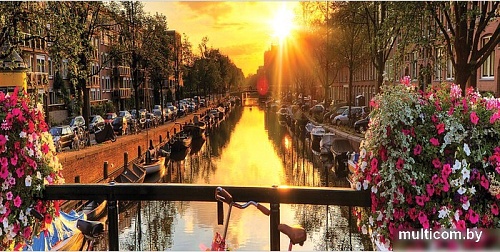 Корзина JoyArty Рассвет на цветущем мосту gaba_74189