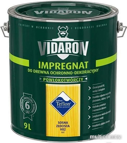 Пропитка Vidaron Impregnant V02 9 л (золотая сосна)