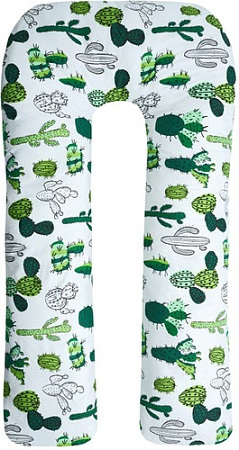 Подушка для беременных Amarobaby Кактусы AMARO-40U-K (зеленый)