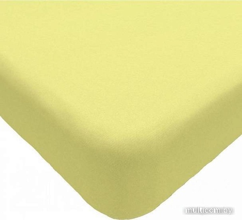 Постельное белье Luxsonia Трикотаж 200x200 Мр0010-3 (нежно-желтый)