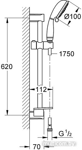 Душевой гарнитур Grohe New Tempesta Rustic 100 27609001