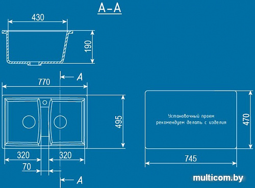 Кухонная мойка Ulgran U-402 (белый)