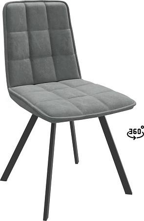 Стул Мамадома Rom D-R 360 (k10 Антрацит замша Lux/черный)