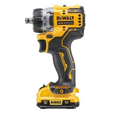 Дрель-шуруповерт DeWalt DCD703L2T (с 2-мя АКБ, кейс, набор патронов)