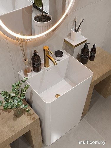 Умывальник Maxonor Pure Life Mistico PL-SK901C3-18 (5042) напольный (белый глянец)