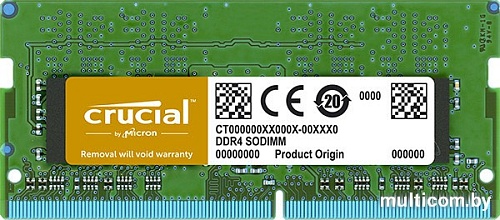 Оперативная память Crucial 8GB DDR4 SODIMM PC4-19200 [CT8G4SFD824A]